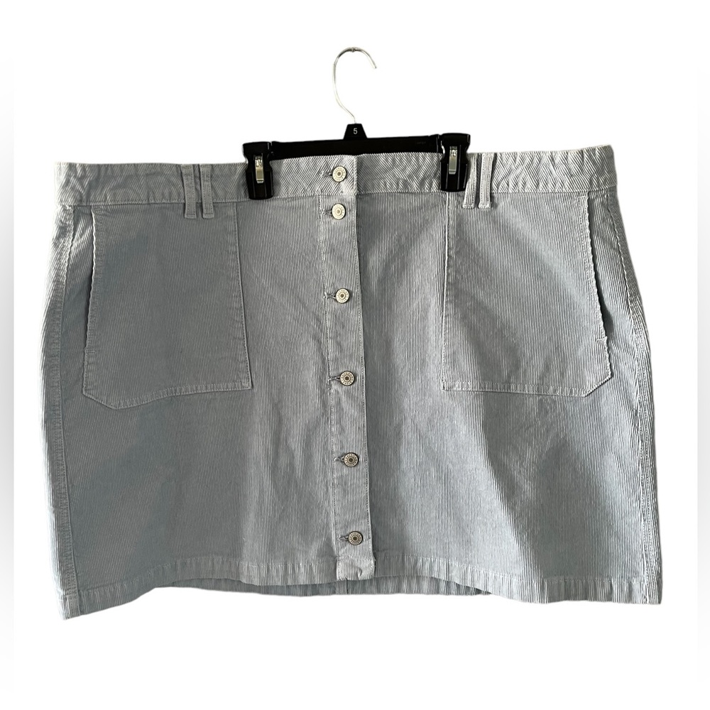 American Eagle Outfitters Light Gray Midi Skirt